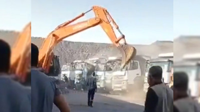 Parasını alamadığı için kamyonları parçaladığı iddia edilen operatörden yeni açıklama 