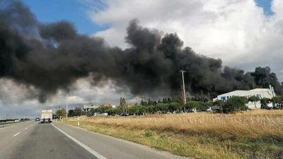 Silivri'de kauçuk fabrikasında yangın: Yine aynı firma