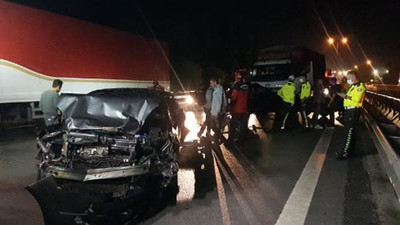 TEM Otoyolu'nda zincirleme kaza