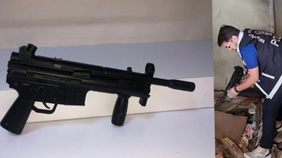 Beyoğlu’nda molozların arasında otomatik silah MP5 bulundu