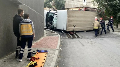 Devrilen kamyonette can pazarı