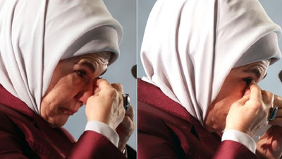 Emine Erdoğan ağladı 