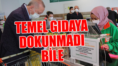 Erdoğan 'atıştırmalık' alışverişine ne kadar ödedi?