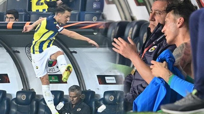 Fenerbahçe'nin puan kaybettiği maça Mesut Özil'in tepkisi damga vurdu