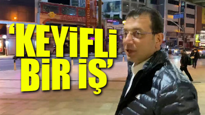 İmamoğlu, Mecidiyeköy’de gece turuna çıktı