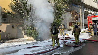 İstanbul'da kolonya imalathanesinde korkutan yangın
