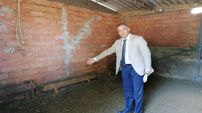 Okul binası ahır oldu