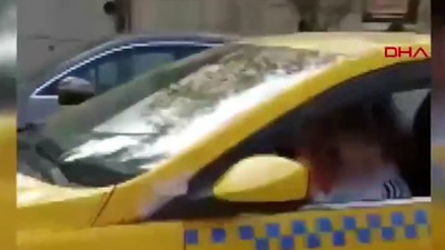 13 yaşındaki çocuk taksi kullanırken görüntülendi