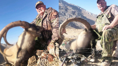 ABD'den Kahramanmaraş'a geldi, 9 yaşındaki yaban keçisini öldürdü