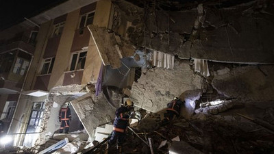 Ankara'da doğal gaz patlaması: Bir apartman çöktü