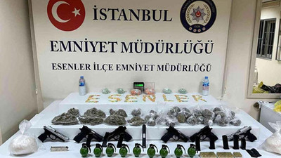 Bayrampaşa'da uyuşturucu operasyonunda 9 adet el bombası ele geçirildi