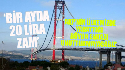 Çanakkale Köprüsü açılmadan zamlandı