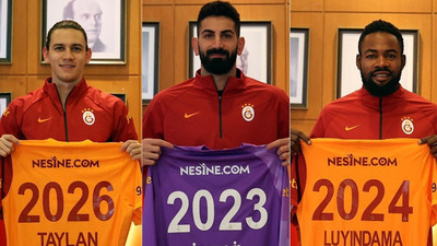 Galatasaray'da üç imza birden