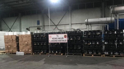 Kaçak fabrikada on binlerce litre etil alkol ele geçirildi