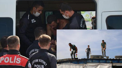 Yıkım ekibini görünce kendilerini yakmaya kalkıştılar