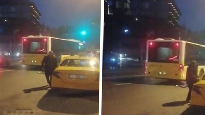 Kadın yolcuyu otobüsün altına iten taksiciden tepki çeken savunma