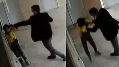 Koridorda öğrencisini tekme tokat döven öğretmen görevden alındı