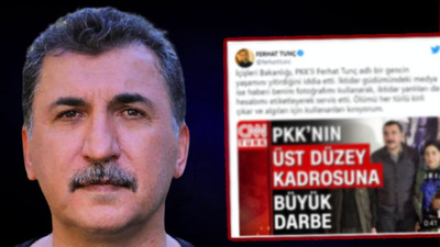Yandaş CNN Türk 'PKK'lı Ferhat Tunç' diyerek sanatçı Ferhat Tunç'un fotoğrafını kullandı