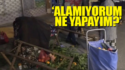 Yurttaş pazardaki atıklarla geçiniyor 