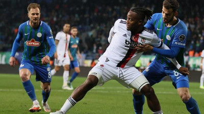 Beşiktaş Rize'de beraberliğe razı oldu