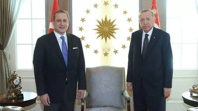 Erdoğan, Burak Elmas'la görüştü