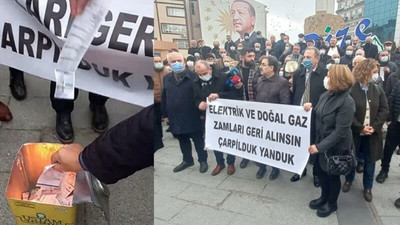 Erdoğan’ın memleketi Rize'de zam eylemi