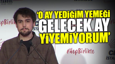 Kürsüye çıkan tıp fakültesi öğrencisi Türk gençliğinin durumunu ortaya koydu