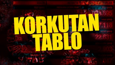 Türkiye'nin son koronavirüs tablosu açıklandı