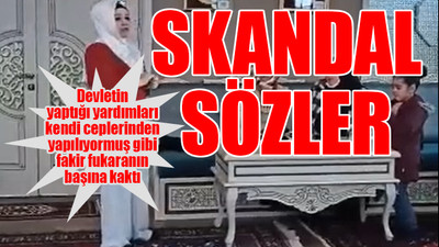 AKP Kadın Kolları Başkanı halkı 'yardımlarla' tehdit ederek oy istedi