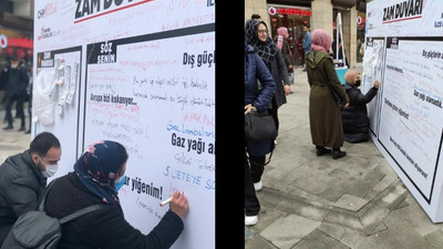 AKP'nin kalesi şehirde ‘Zam Duvarı’ kuruldu, yurttaş akın etti!