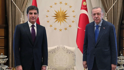 Erdoğan, Barzani ile bir araya geldi