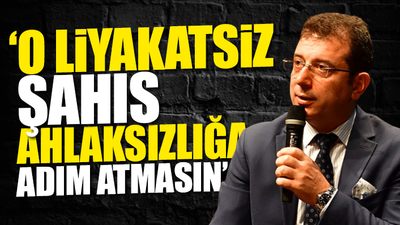 İmamoğlu'ndan Soylu'nun yardımcısına çok sert tepki 