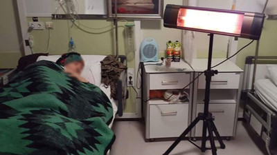 Isıtma sistemi çalışmayan hastanede hastalar soğuğa mahkum edildi