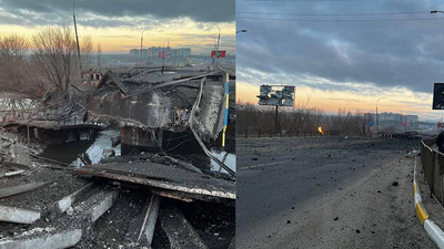 Kiev’de Rus askerleri: Ukrayna köprüleri havaya uçuruyor!