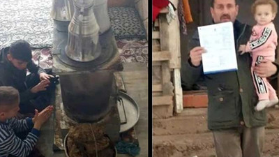 Sobada tezek yakarak ısınan aileye gelen elektrik faturası şok etti