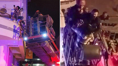 Balkona çıkıp "İmdat, beni öldürecekler, kurtarın" diye bağırdı, polis eve girdi 