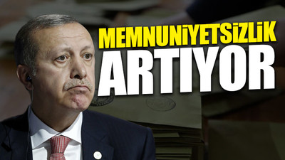 Erdoğan'ı üzecek bir anket sonucu daha 