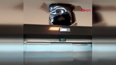 Hastane asansöründe kalan 10 kişinin kurtulma anları gündem oldu