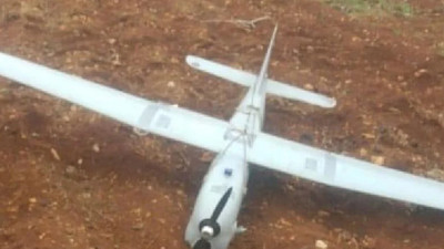 Suriye sınırında İHA düştü