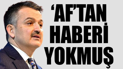 Tarım Bakanı Pakdemirli'nin istifasında skandal ayrıntı