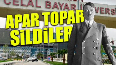 Üniversitenin insan hakları merkezinden skandal Hitler alıntısı