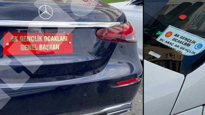 'AK Gençlik Ocakları' plakası sosyal medyayı ayağa kaldırdı!