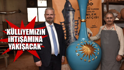 AKP'li belediyeden Erdoğan'a  2.5 metrelik vazo
