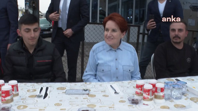 Akşener, iftar yemeğinde sanayi işçileriyle bir araya geldi