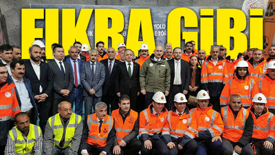 Bakan Karaismailoğlu yarısı yapılmamış olan tünelin açılışını yaptı 