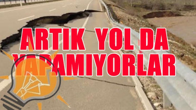 Bir yol daha çöktü