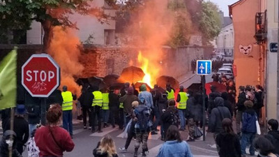 Fransa'da seçim sonucu belli oldu, sokaklar karıştı