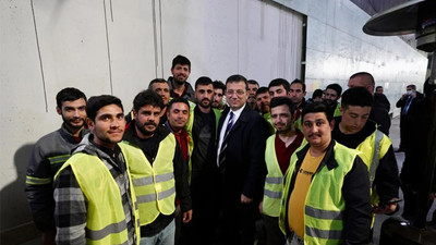 İmamoğlu orucunu metro işçileriyle birlikte açtı