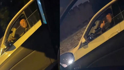 Kadın sürücüye seyir halindeyken taciz