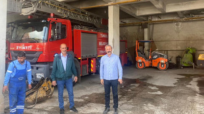 Maçoğlu itfaiyenin elektriğinin kesilmek istendiğini duyurdu